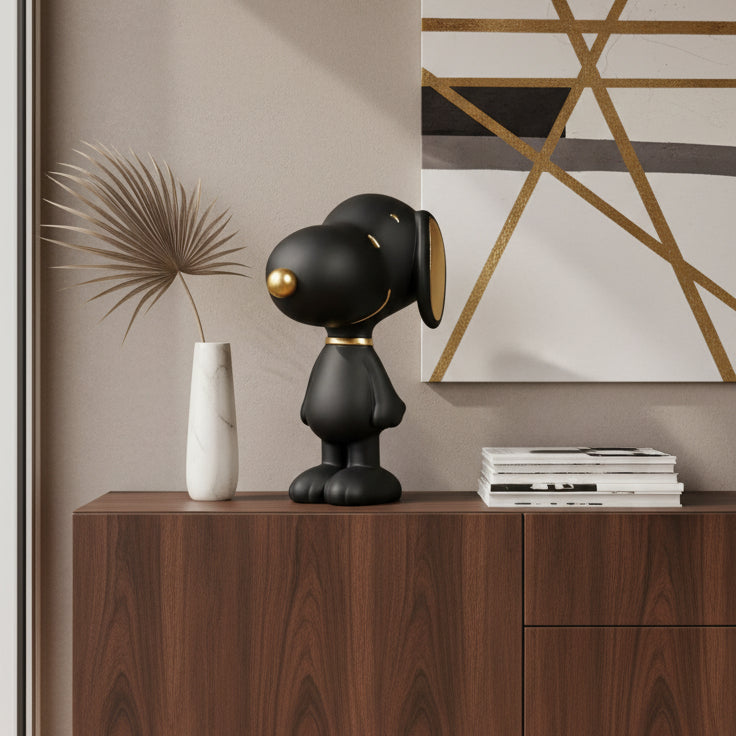 Blogo Design - Snoopy Nero in Piedi - 12cm