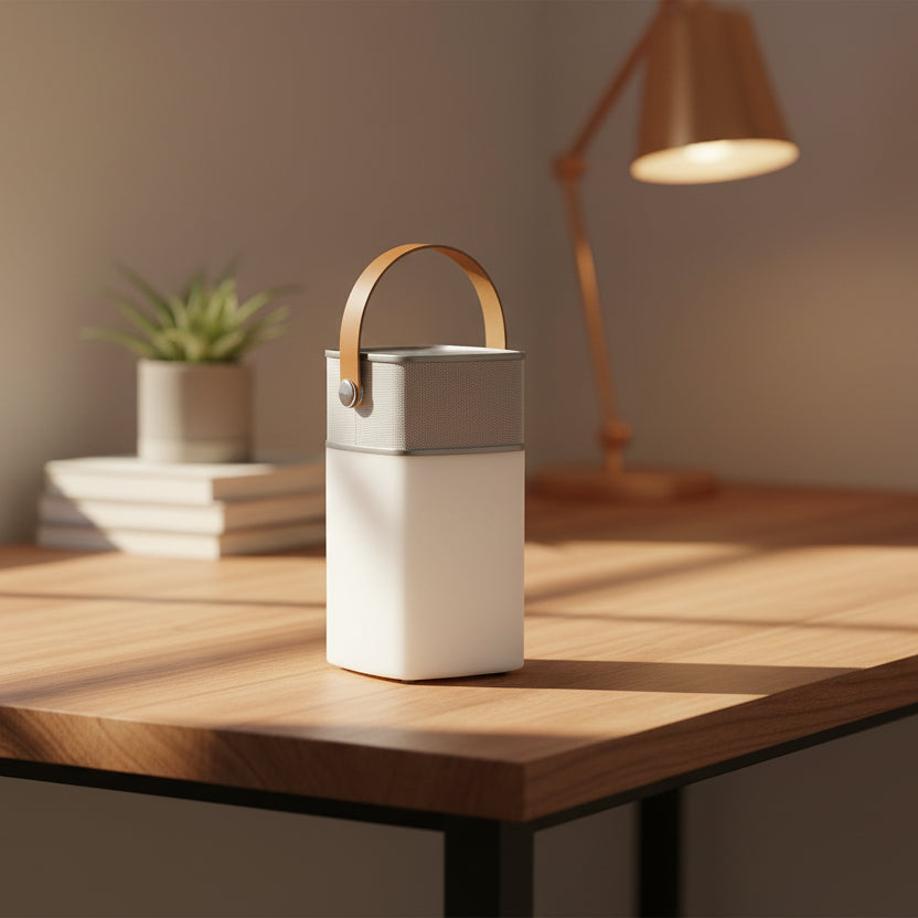 WD Lifestyle - Speaker Wireless con Luce a LED Argento