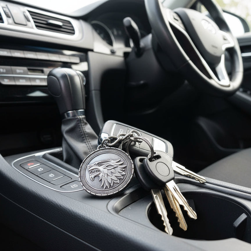 The Noble Collection Scudo Casa Stark portachiavi XT0034