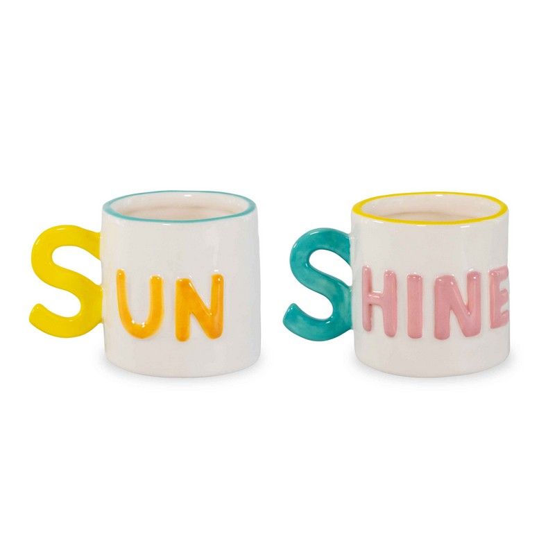 WD Lifestyle - Set due Tazzine Caffè con Scritta Sun Shine WD898SUN