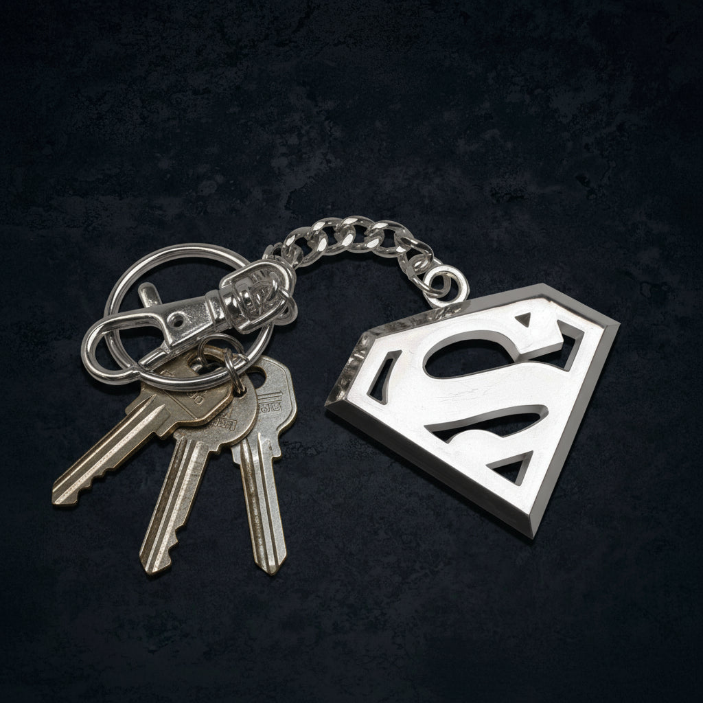 The Noble Collection - Portachiavi Superman Logo Metallo