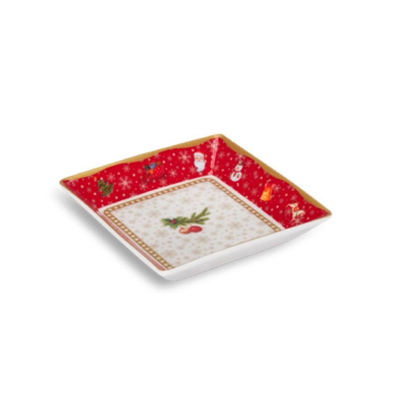 Henriette - Svuotatasche Quadrato Natalizio - D18408