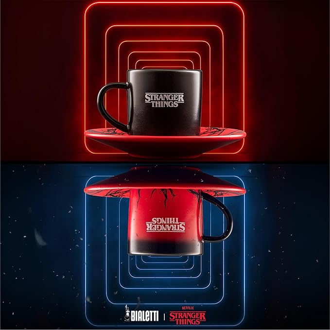 Bialetti - Stranger Things Set 2 Tazzine con Piattino