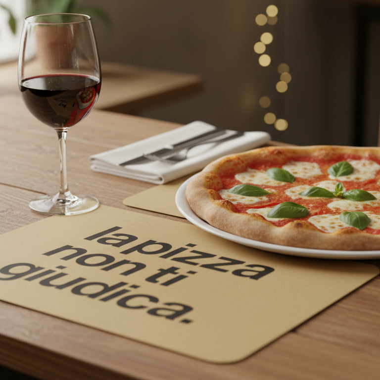 Essent'ial - Tovaglietta La Pizza non ti Giudica
