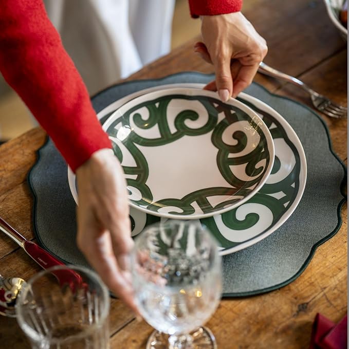 Guzzini - Harmonia Tovaglietta Tonda Verde Bosco