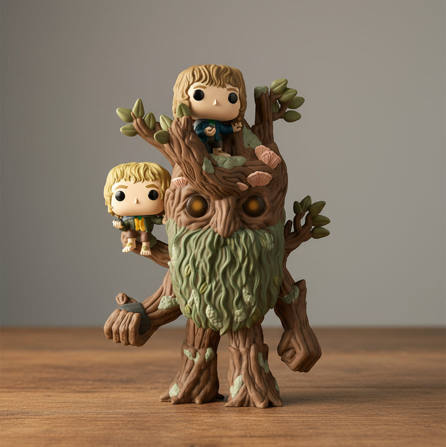 Funko Pop ! - Lord Of The Rings Treebeard Con Merry e Pipino #1579