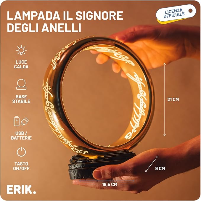 Lord of The Rings - Lampada Unico Anello