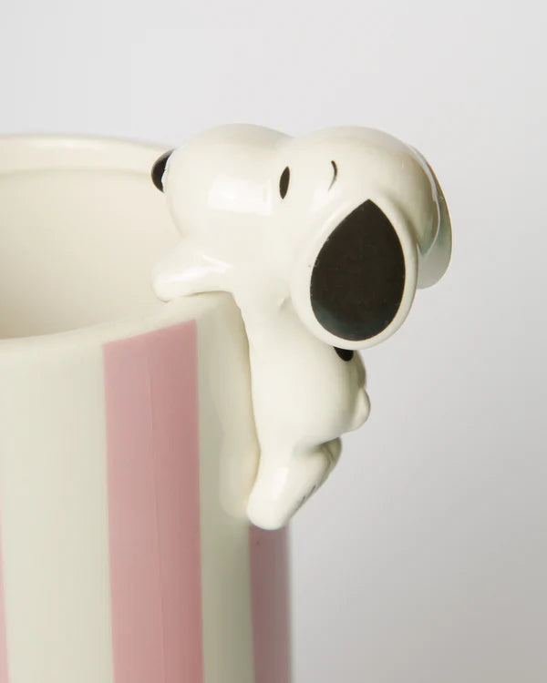 Blogo Design - Snoopy Love Vaso a Strisce Rosa