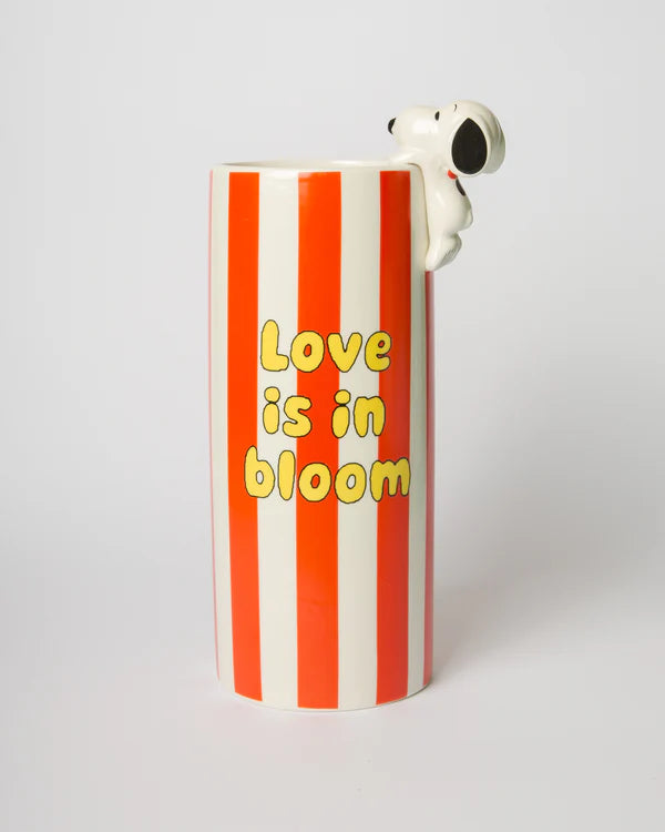 Blogo Design - Snoopy Love Vaso a Strisce Rosse