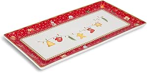 Henriette - Vassoio Rettangolare Natalizio - D18405