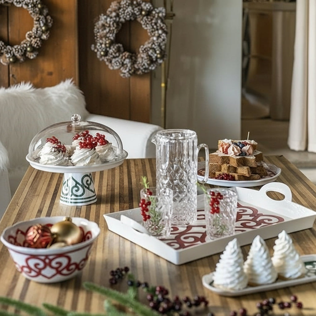 Guzzini - Harmonia Vassoio Rettangolare C/Manici Rosso