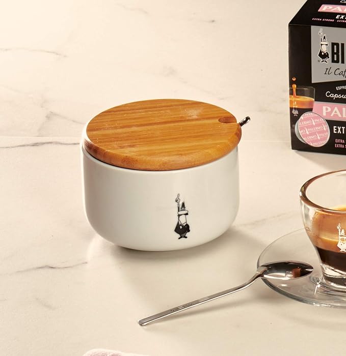 Bialetti - Zuccheriera con Tappo in Bamboo